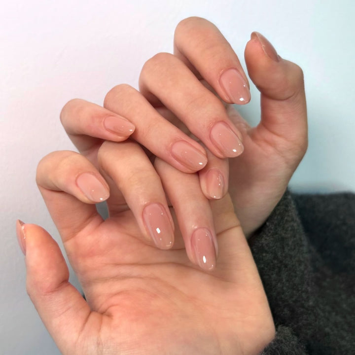 Natural Glossy Press-On Nails Stornfield