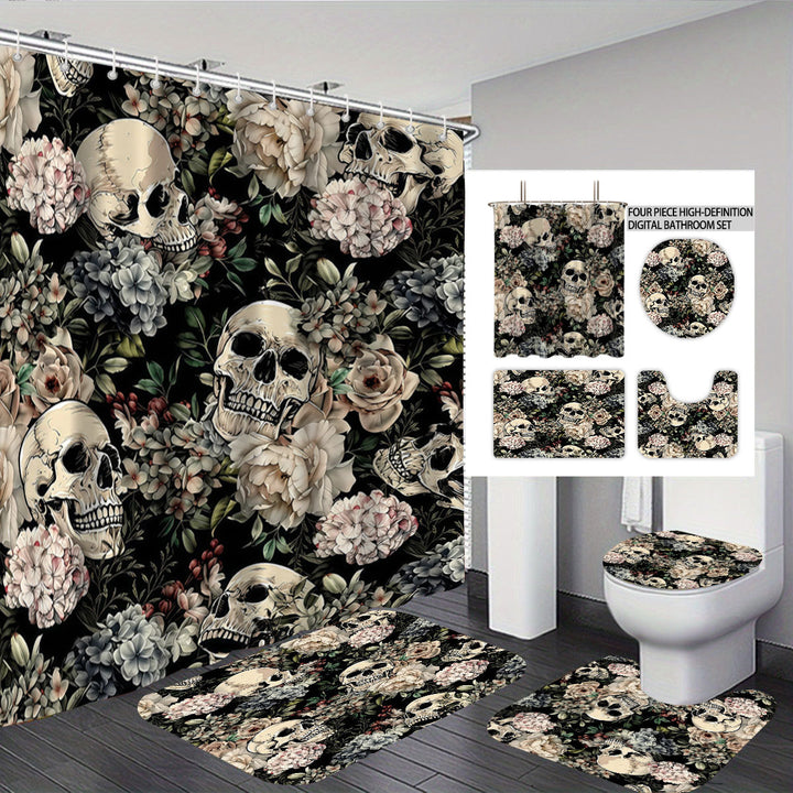 Artistic Skull Themed Bathroom Set Stornfield