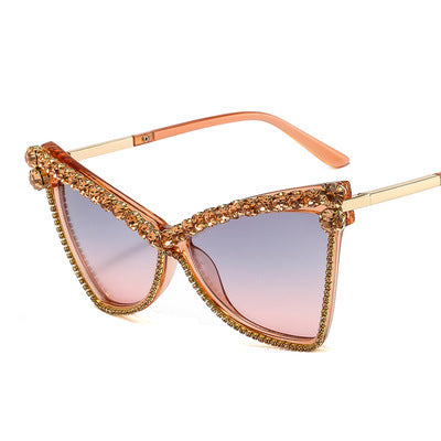 Ladies extravagant oversized sunglasses with gemstones Stornfield
