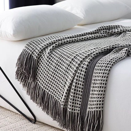 Textured Weave Throw Blanket
