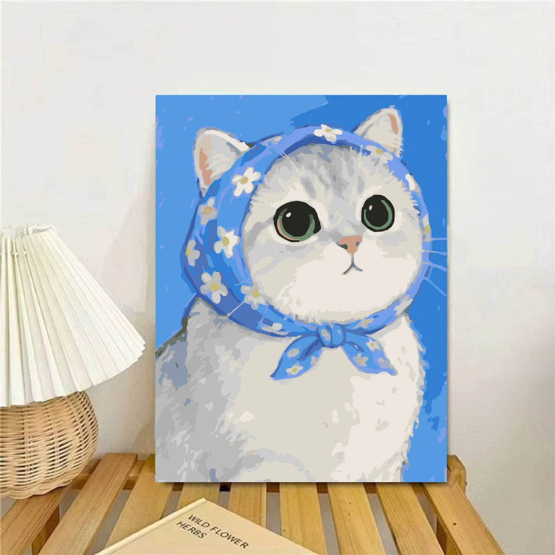 Cat-Themed Illustrated Wall Art Print Stornfield