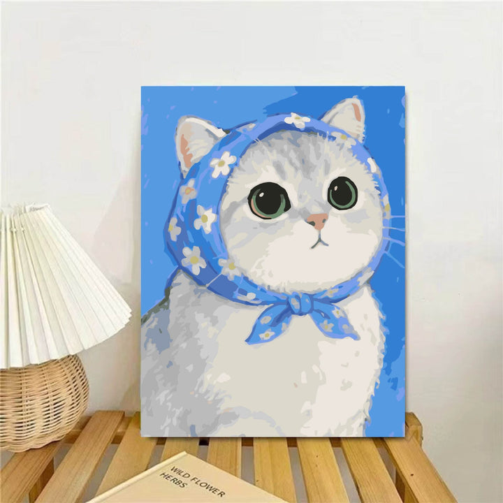 Cat-Themed Illustrated Wall Art Print Stornfield