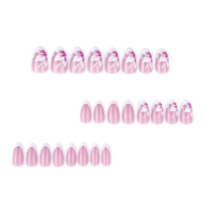 Elegant artificial nails with floral decorations Stornfield