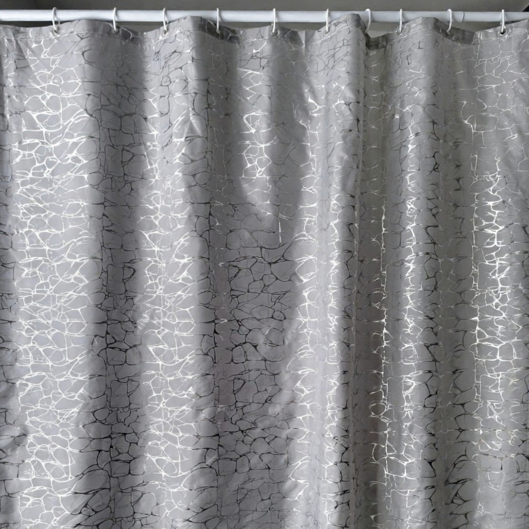 Elegant Textured Shower Curtain Stornfield