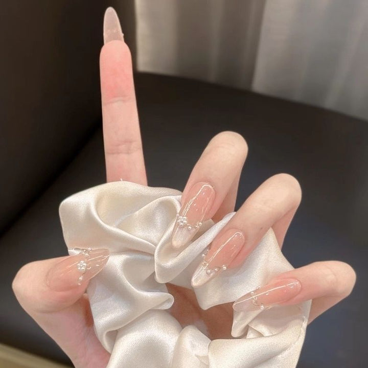 Elegant Rhinestone-Embellished Press-On Nail Tips Stornfield