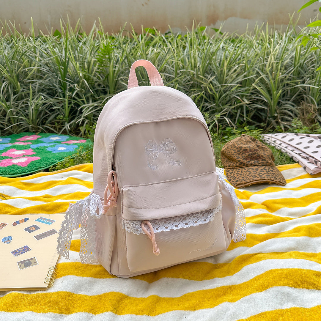 Charming Bow-Embellished Backpack Stornfield