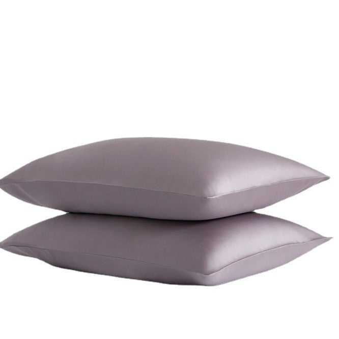 Pillowcase set made of cotton satin with concealed zipper and extra soft texture