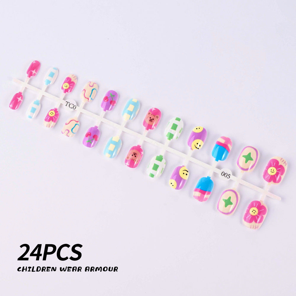 Children's Fun-Themed Press-On Nail Set Stornfield
