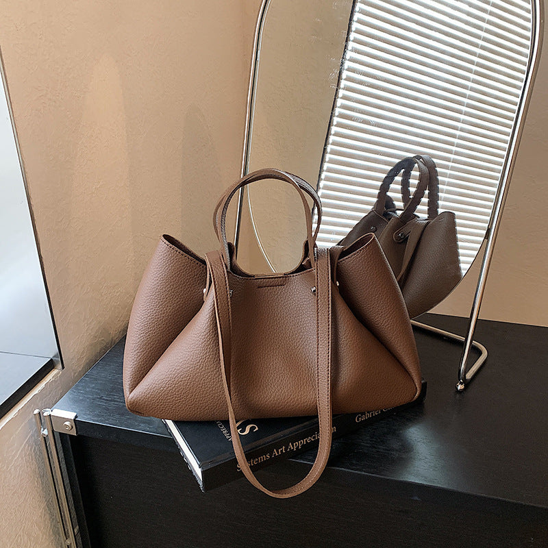 Versatile Leather Tote Bag