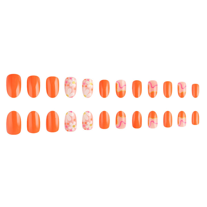 Artistic Flower Design Press-On Nails Stornfield
