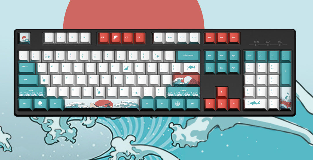 Ocean-Themed Mechanical Keyboard Stornfield