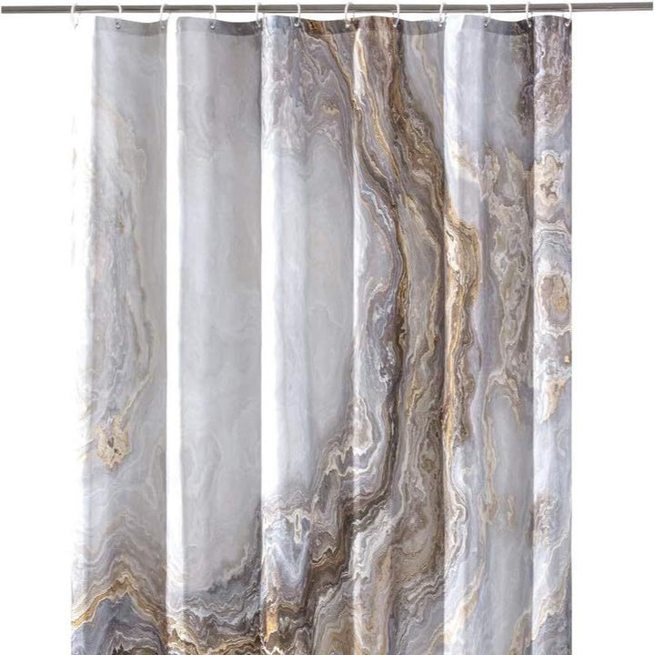 Artistic Marble Print Shower Curtain Stornfield