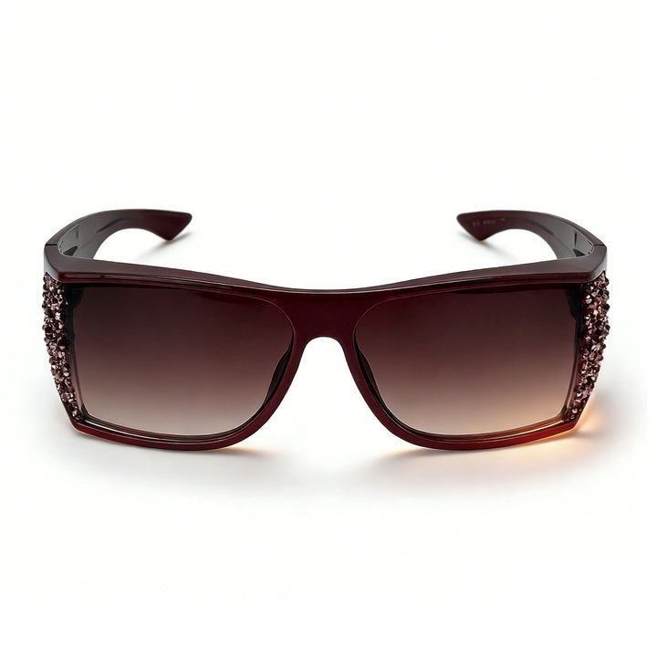 Women's Sporty Sunglasses with Sparkling Appliqués Stornfield