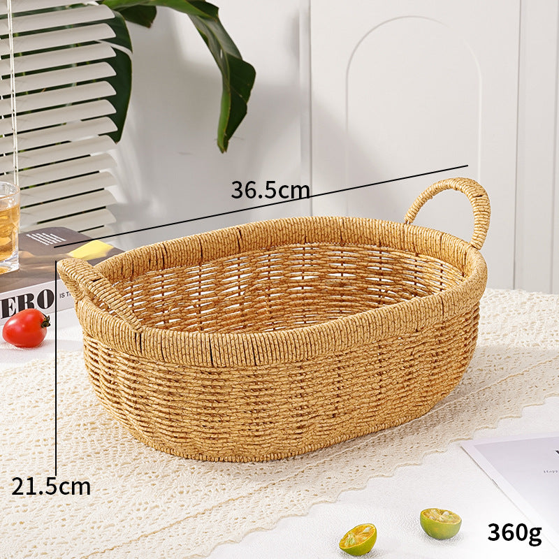 Decorative Round Woven Storage Basket Stornfield