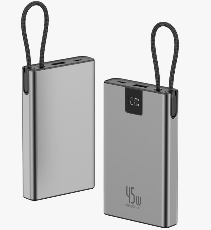 Portable high-performance power bank with smart charging display and USB-C connection Stornfield