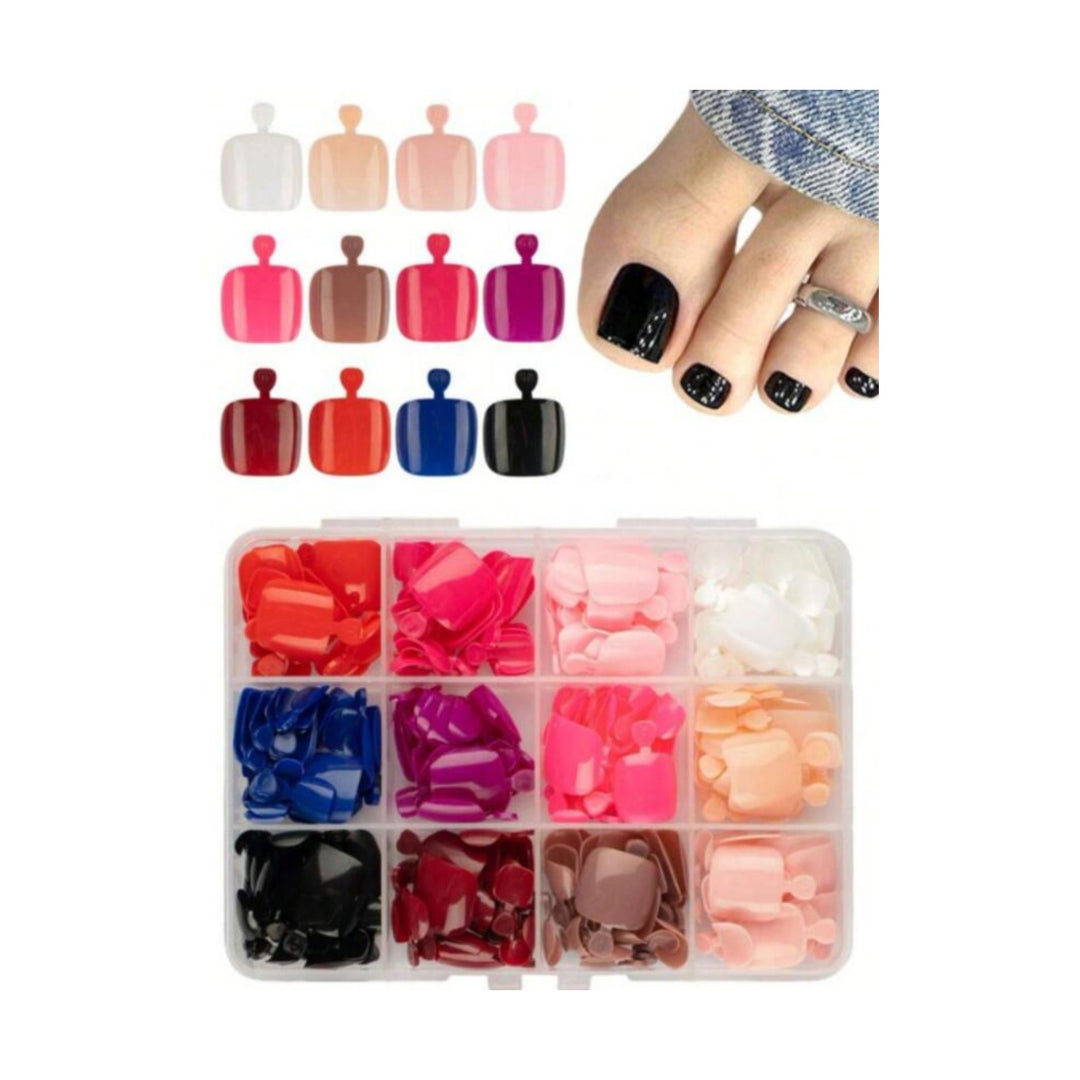 Full Coverage Press-On Toenail Set