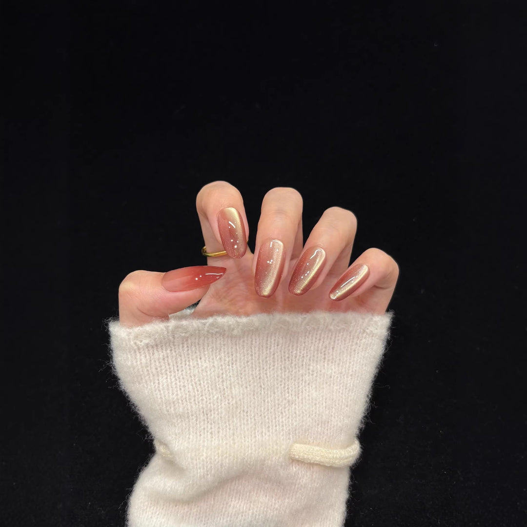 Premium Glossy Ombre Press-On Nails