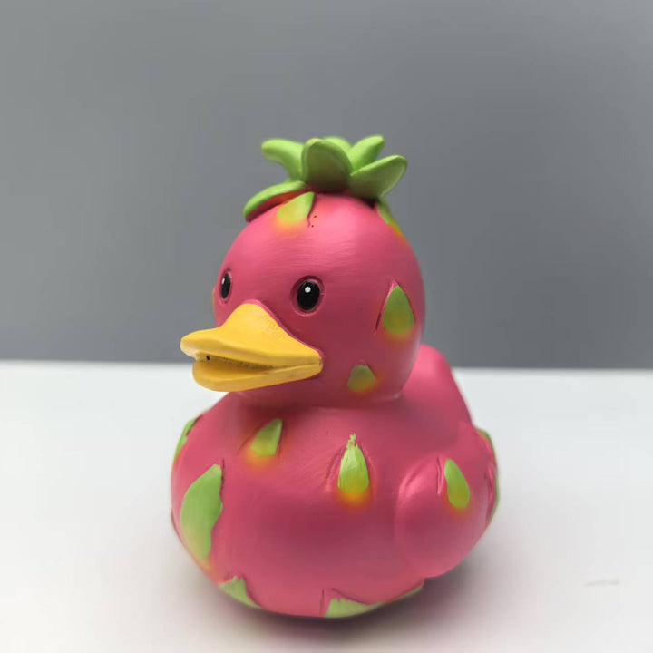 Funny rubber duck with strawberry design Stornfield