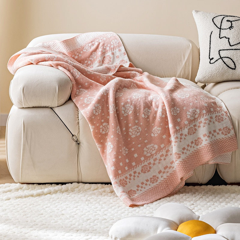 Decorative Knit Throw Blanket