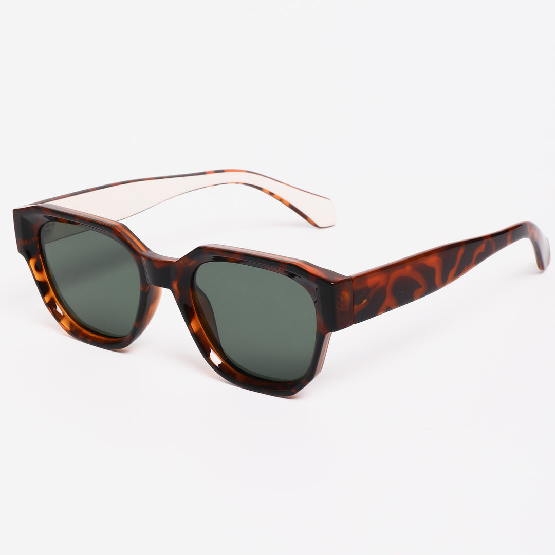 Ladies sunglasses in an unusual hexagonal frame with UV protection Stornfield