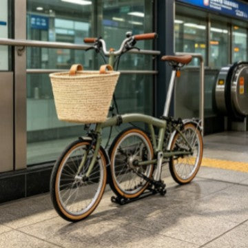 Braided Bicycle Storage Basket Stornfield
