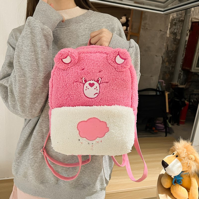Plush Animal-Themed Backpack