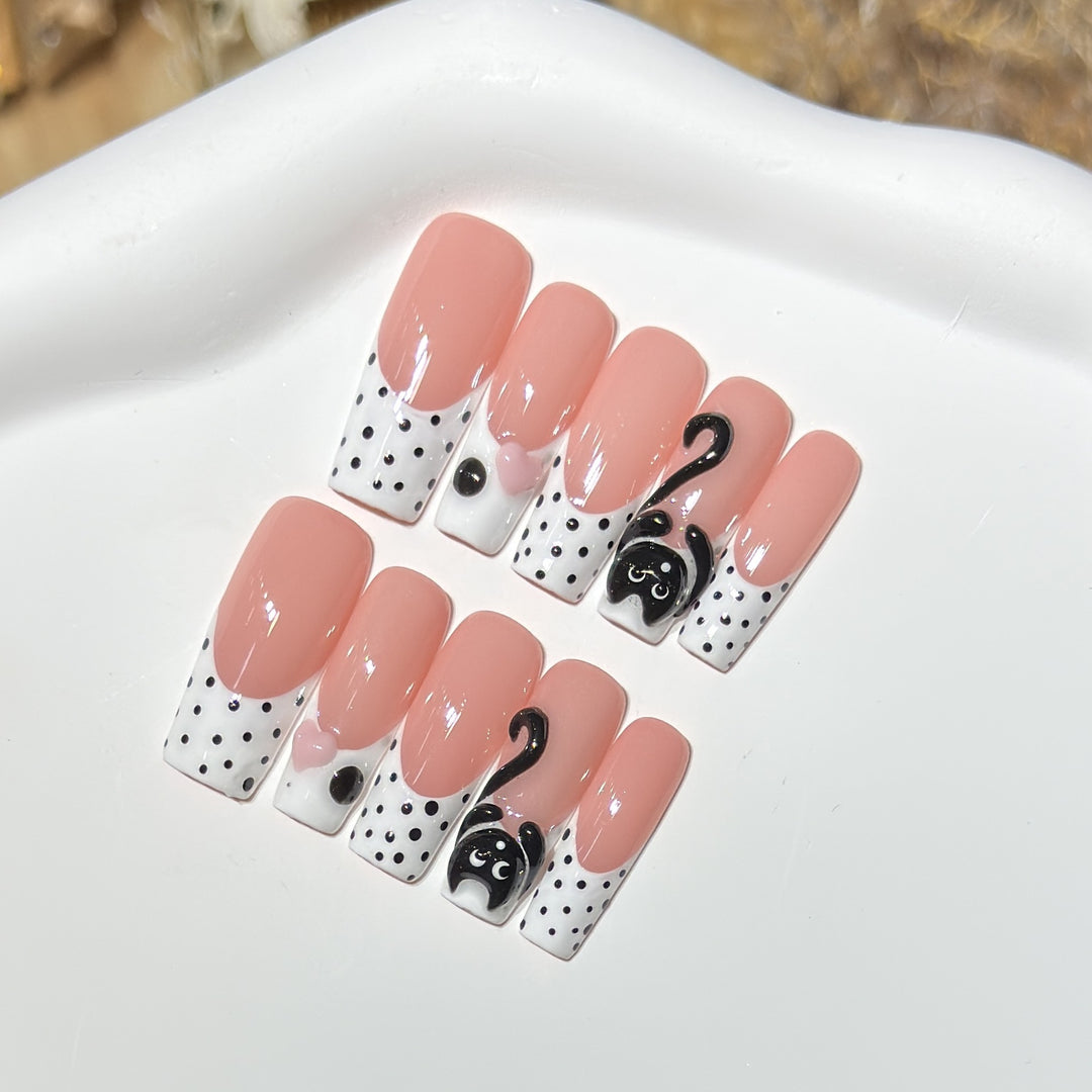 Cat-Themed Nail Art Set Stornfield