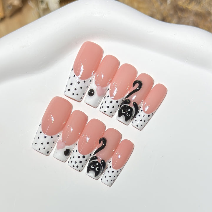 Cat-Themed Nail Art Set Stornfield