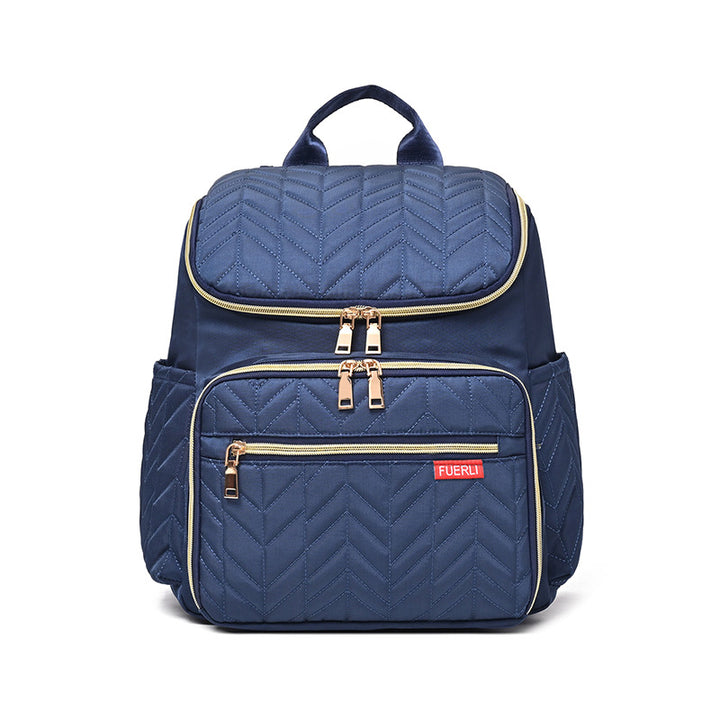 Elegant Quilted Multi-Compartment Backpack Stornfield