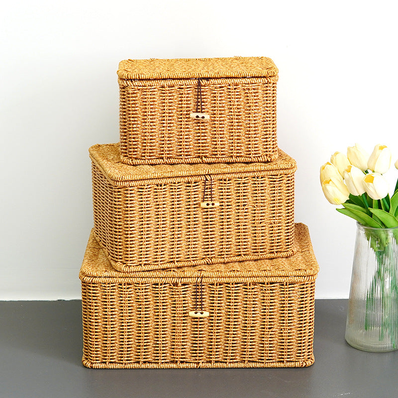 Handcrafted Wicker Storage Chest Stornfield