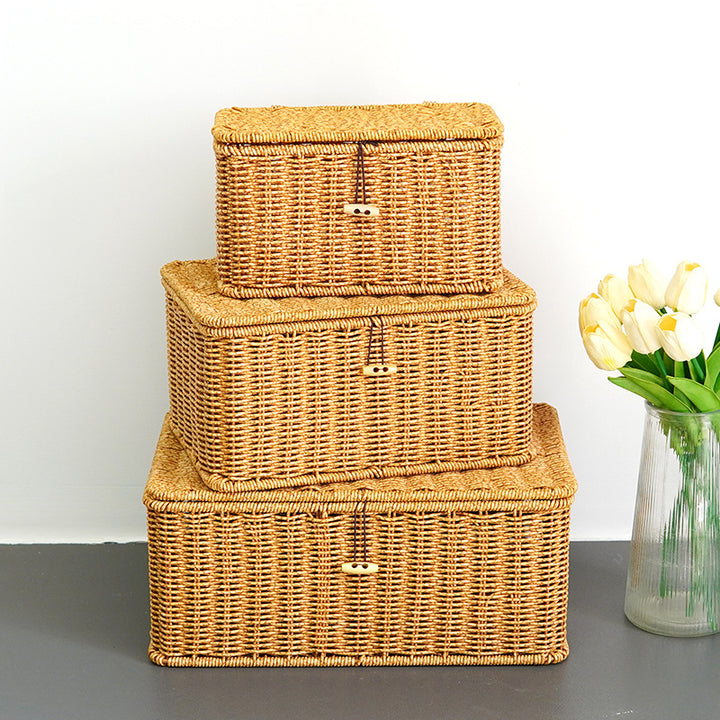 Handcrafted Wicker Storage Chest Stornfield
