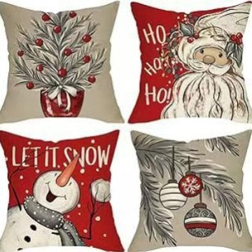 Festive Seasonal Throw Pillow Set