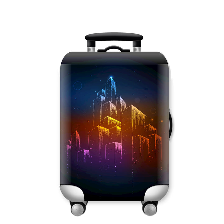 Women Hard Shell Suitcase with Urban Skyline Motif Stornfield