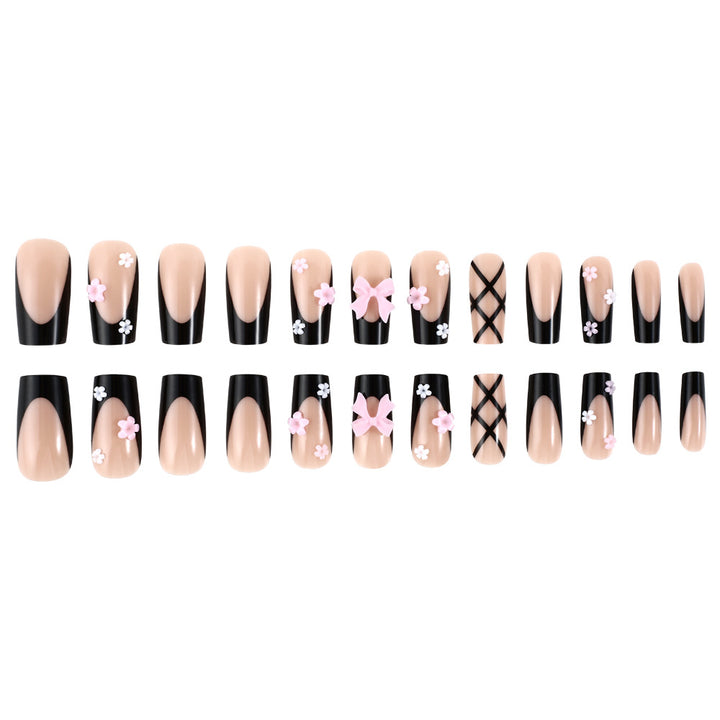 Decorative Floral Press-On Nail Art Set Stornfield