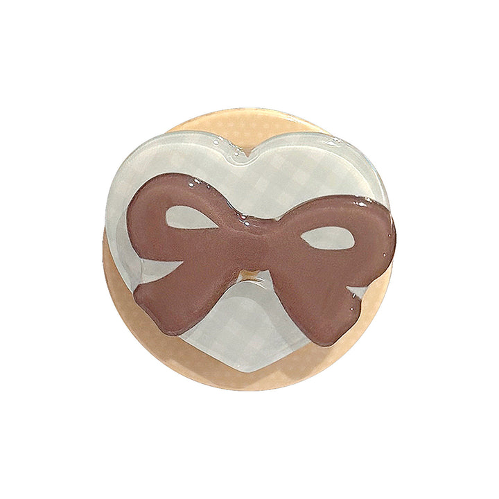 Decorative ceramic coaster with bow motif Stornfield