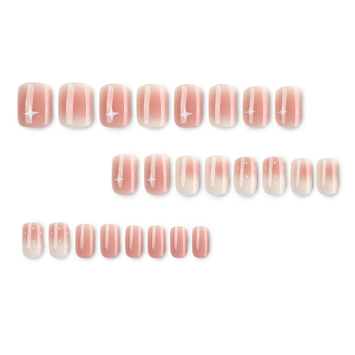 Nail art with ombre effect and glitter accents Stornfield