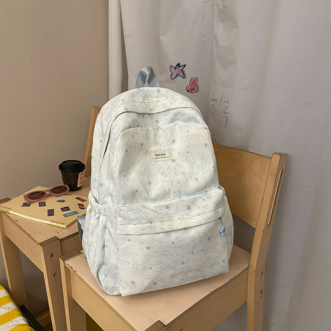 Star-Patterned Casual Backpack Stornfield