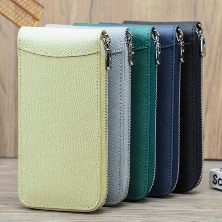 Zippered Leather Phone Pouch Stornfield