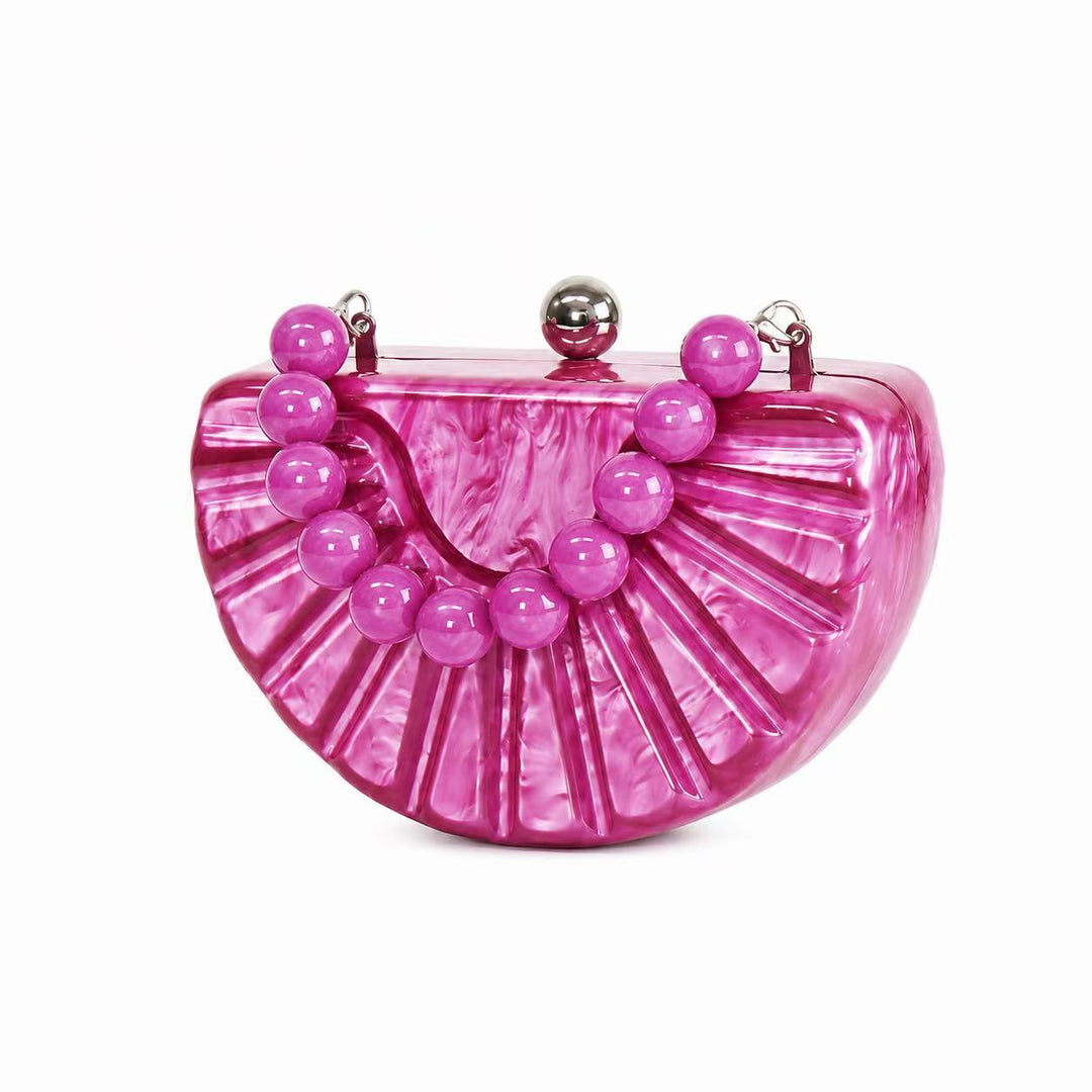Decorative Geometric Acrylic Clutch