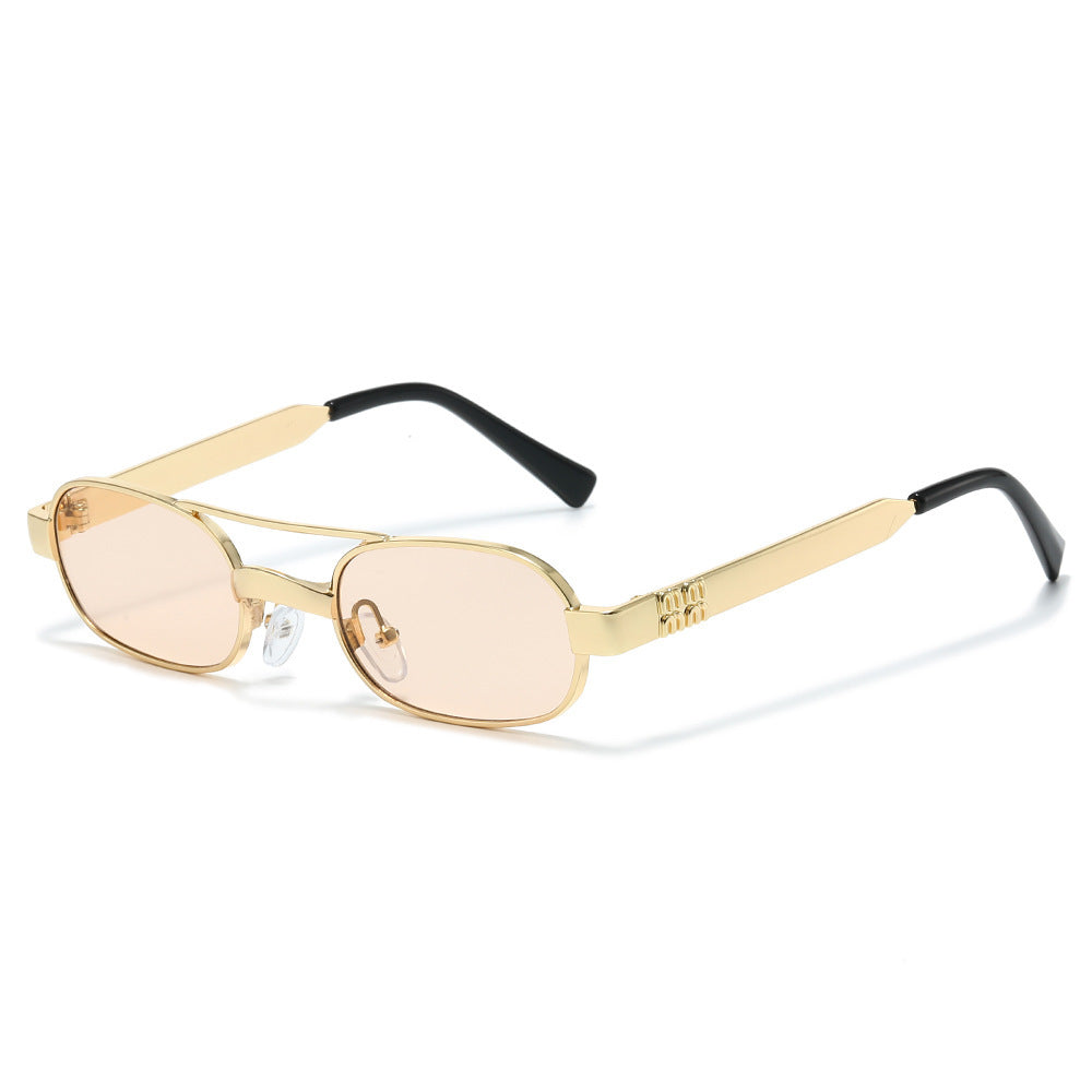 Stylish Minimalist Oval Sunglasses Stornfield