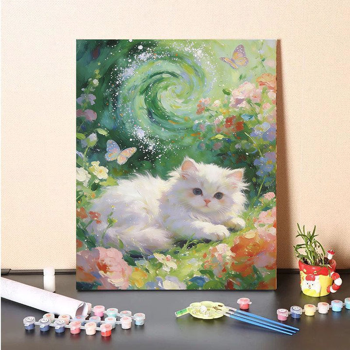 DIY Cat-Themed Painting Canvas Kit Stornfield