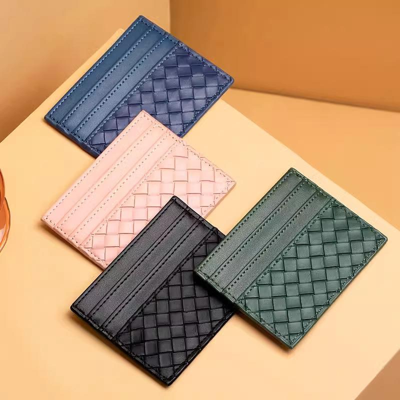Woven Leather Card Holder Stornfield
