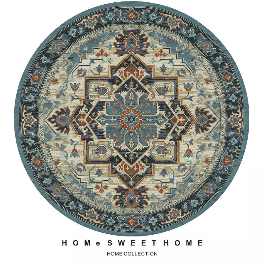 Vintage-Inspired Round Area Rug