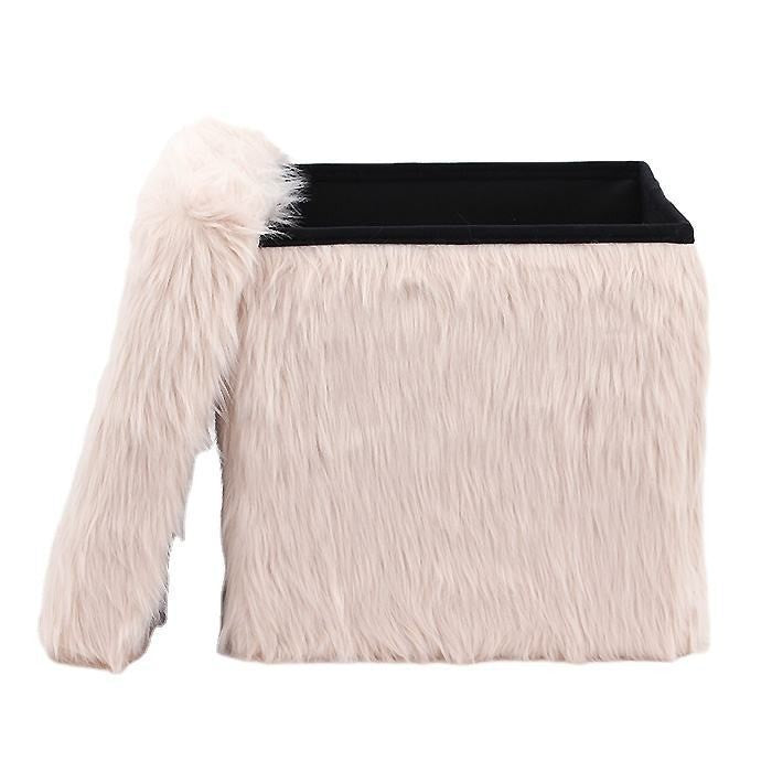 Decorative Plush Ottoman Stornfield