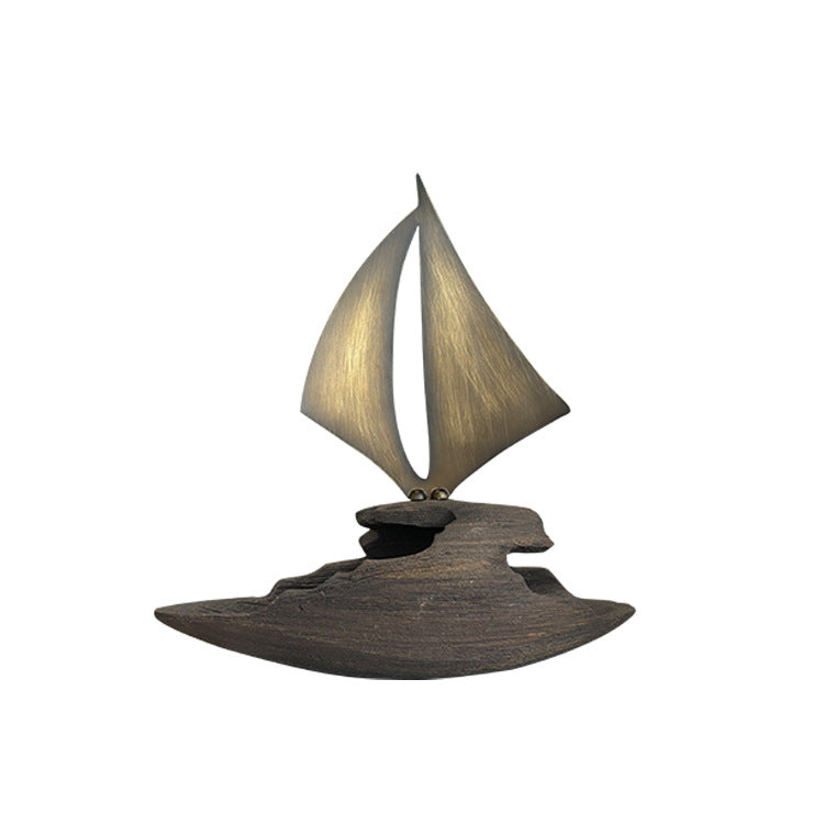 Artistic Sailboat Decorative Sculpture