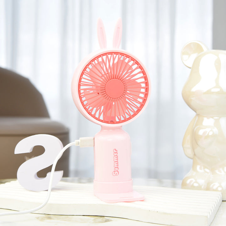 Portable Deer-Themed Handheld Cooling Fan Stornfield