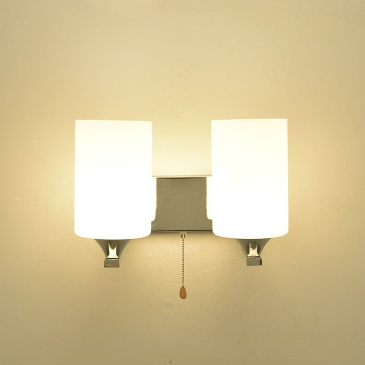 Modern Dual-Opal Wall Sconce