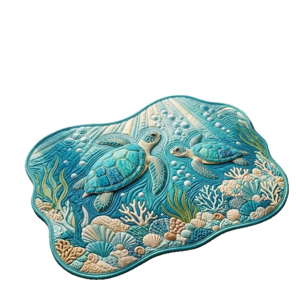Nautical Sea Turtle Accent Mat Stornfield