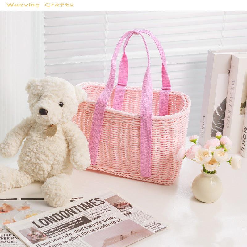 Stylish Woven Basket Bag Stornfield