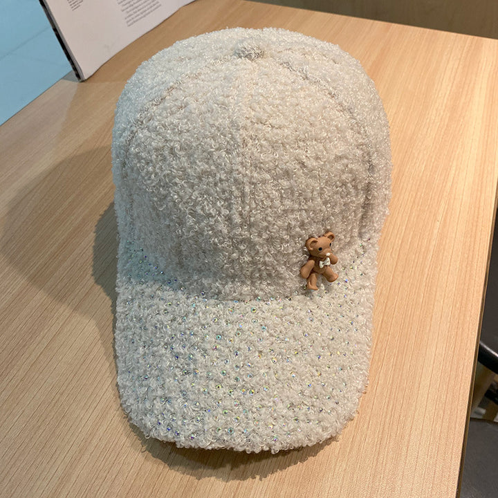 Women's Shimmering Fuzzy Baseball Cap Stornfield
